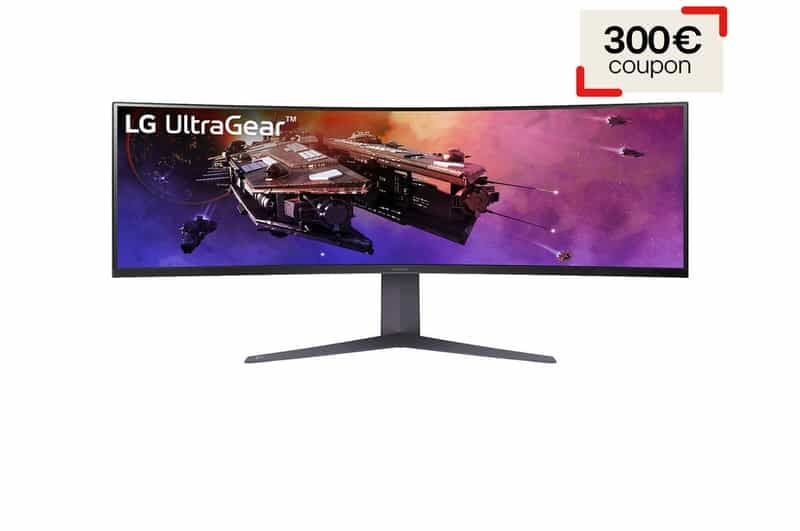 Écran PC gaming incurvé LG 45GR75DC-B 45 pouces DQHD - Offre spéciale