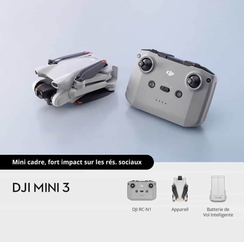Drone DJI Mini 3 reconditionné : idéal pour débuter en vidéo 4K HDR