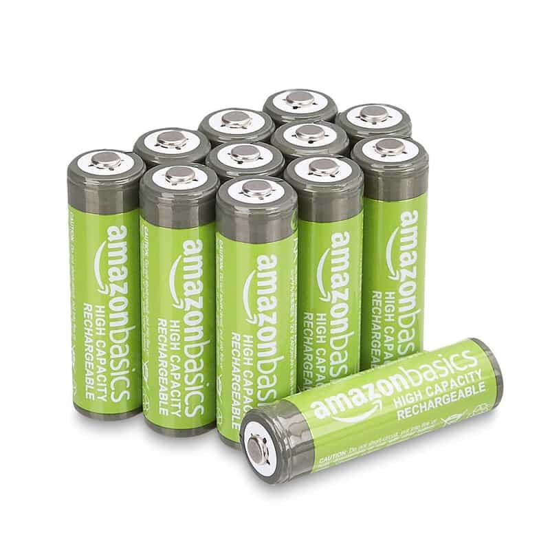 Lot de 12 Piles rechargeables AA NiMH 2400 mAh pré-chargées