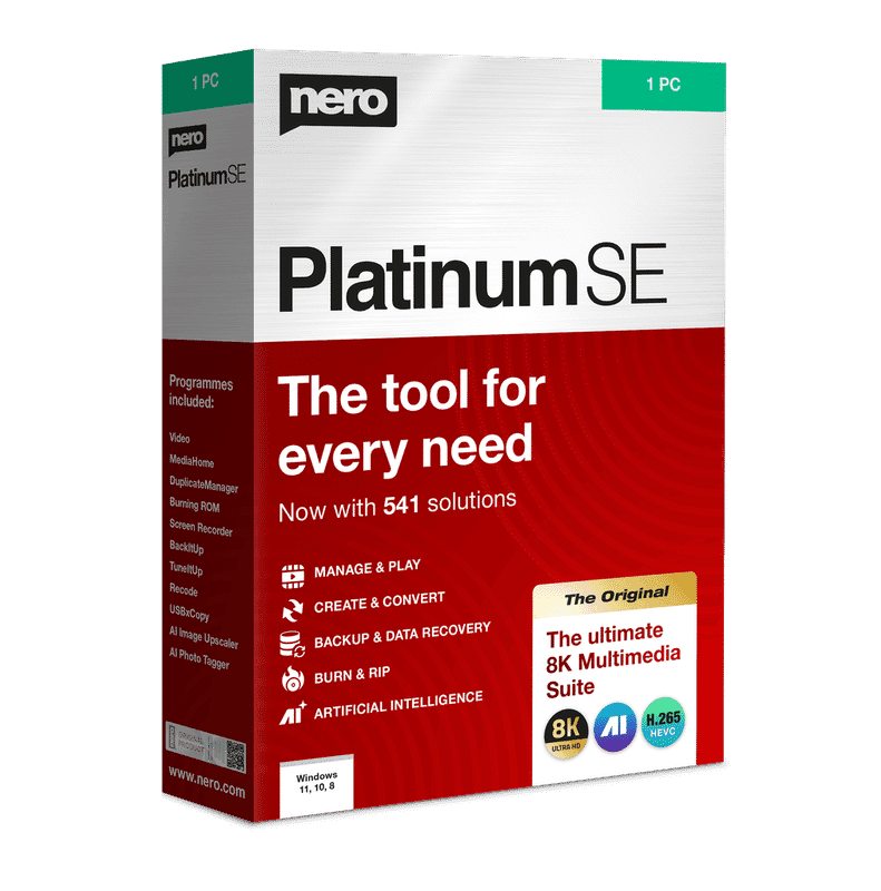 Découvrez Nero Platinum SE : Logiciel multimédia complet gratuit (Licence 1 an) 🌟