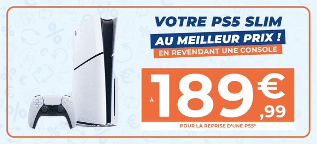 PS5 Slim à prix réduit avec reprise de console