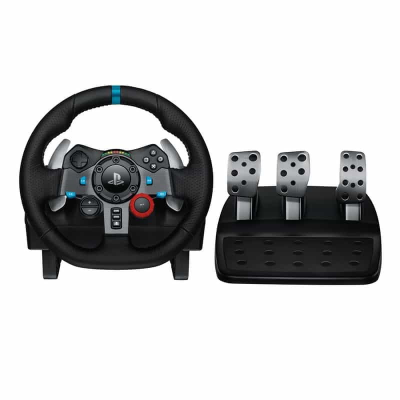 Volant de simulation Logitech G29 avec pédales pour gamers sur PS4, PS5, PC et MAC