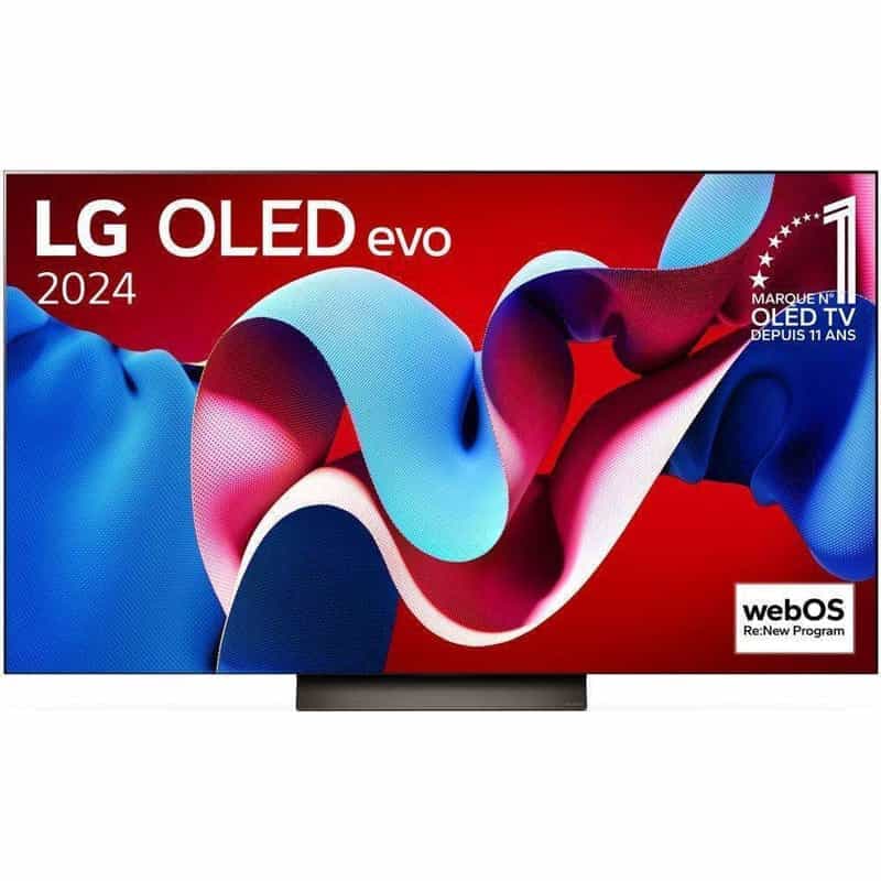 Téléviseur LG OLED77C4 - Qualité OLED Evo, 4K UHD, 144Hz, HDR10 Pro, Dolby Vision IQ, FreeSync Premium / G-Sync, VRR & ALLM, Smart TV