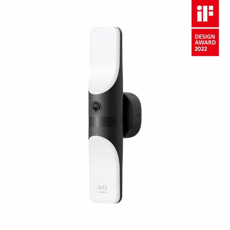 Applique murale et caméra 2-en-1 eufy Security Light Cam S100, 2K avec vision nocturne