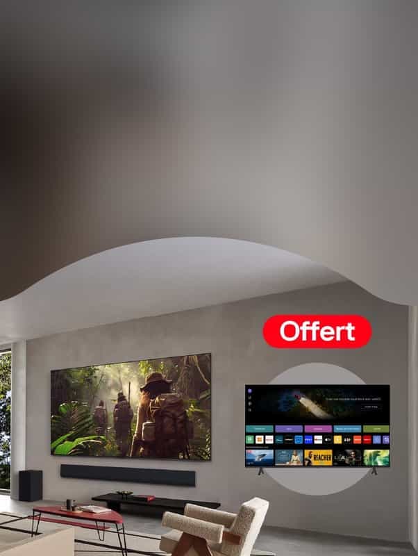 Obtenez un téléviseur LG UHD 55'' gratuit pour l'achat d'un modèle sélectionné