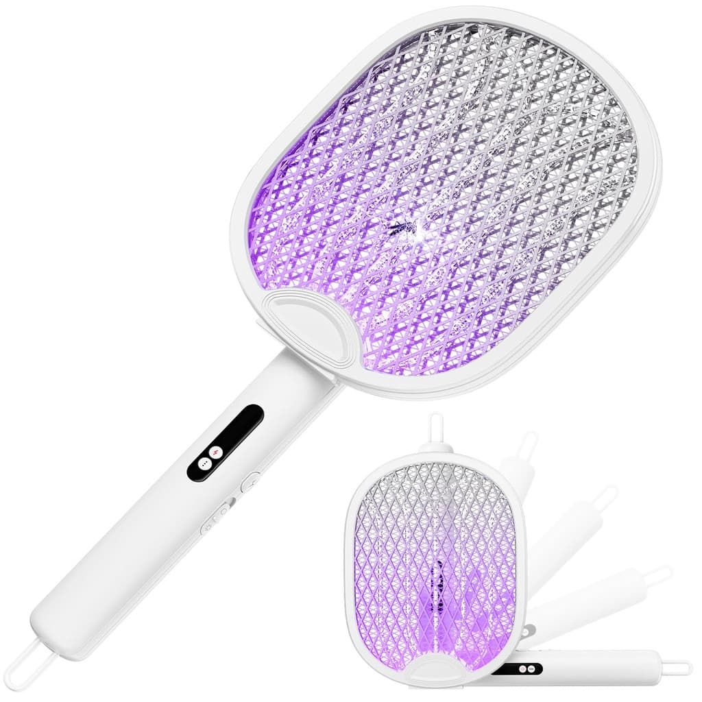 Raquette anti-moustiques électrique 4000V pliable USB-C