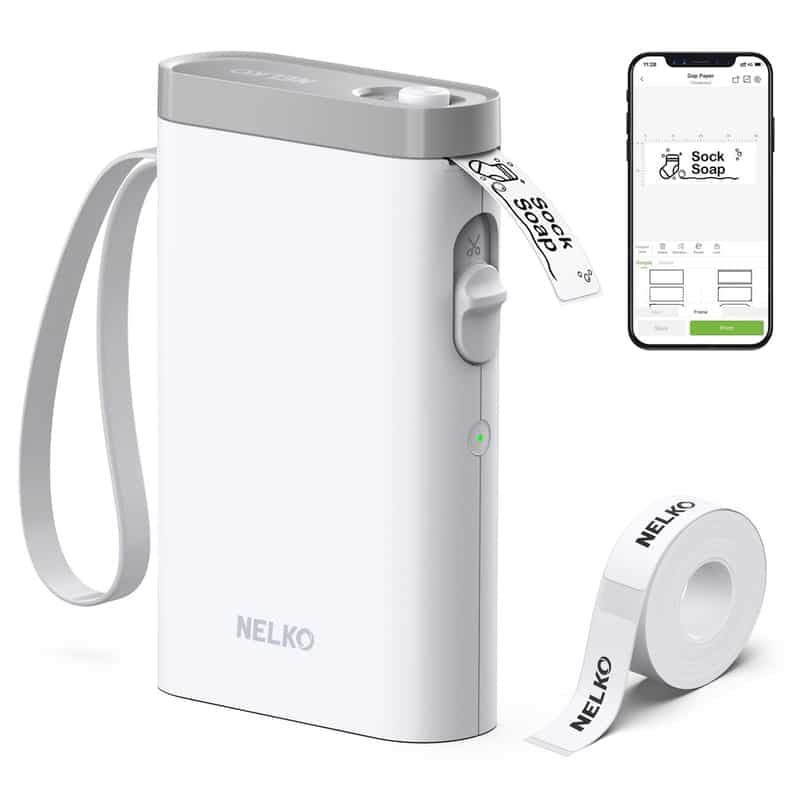 Imprimante d'Étiquettes Portable Bluetooth Nelko P21 - Technologie de Haute Définition sans Encre