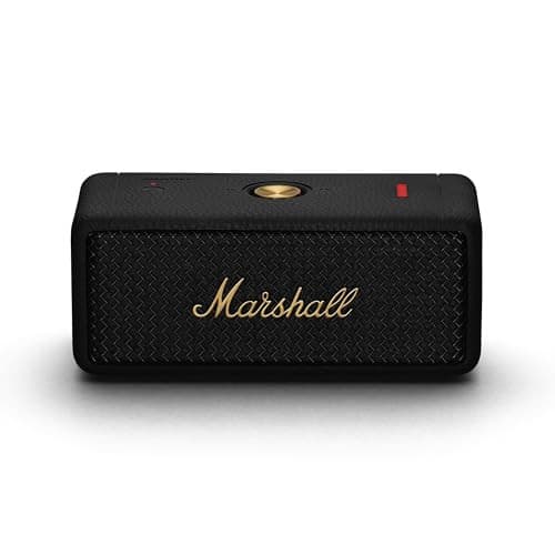 Haut-parleur portable Marshall Emberton II - Son puissant, Autonomie longue durée, Résistant à l'eau, Noir