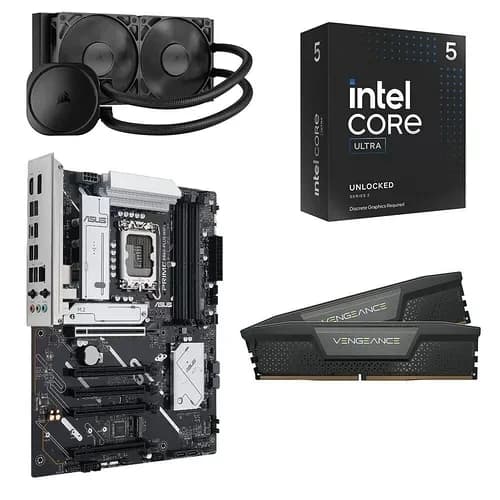 Kit Intel Core Ultra 5 245KF avec Asus Prime B860 WIFI, Corsair Nautilus et 32 Go DDR5