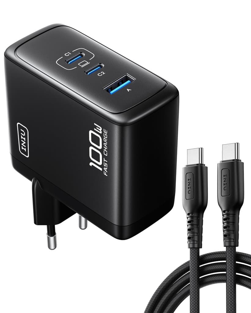 Chargeur Rapide INIU 100W avec Câble USB-C Inclus