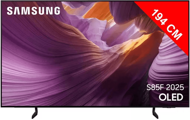 Code promo - TV Samsung OLED 77" S85F 4K 120Hz à prix réduit avec cagnotte