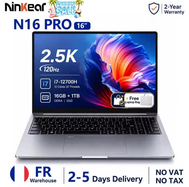 Code promo - PC 16 Pouces Ultra-Performant : i7, 2.5K 120Hz & SSD 1To