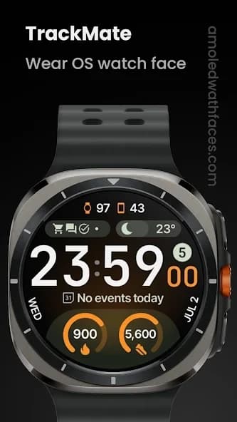 Cadran TrackMate pour WearOS : personnalisation gratuite