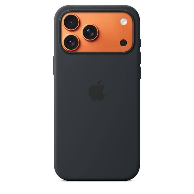 Coque silicone MagSafe iPhone 17 Pro Max - Noir