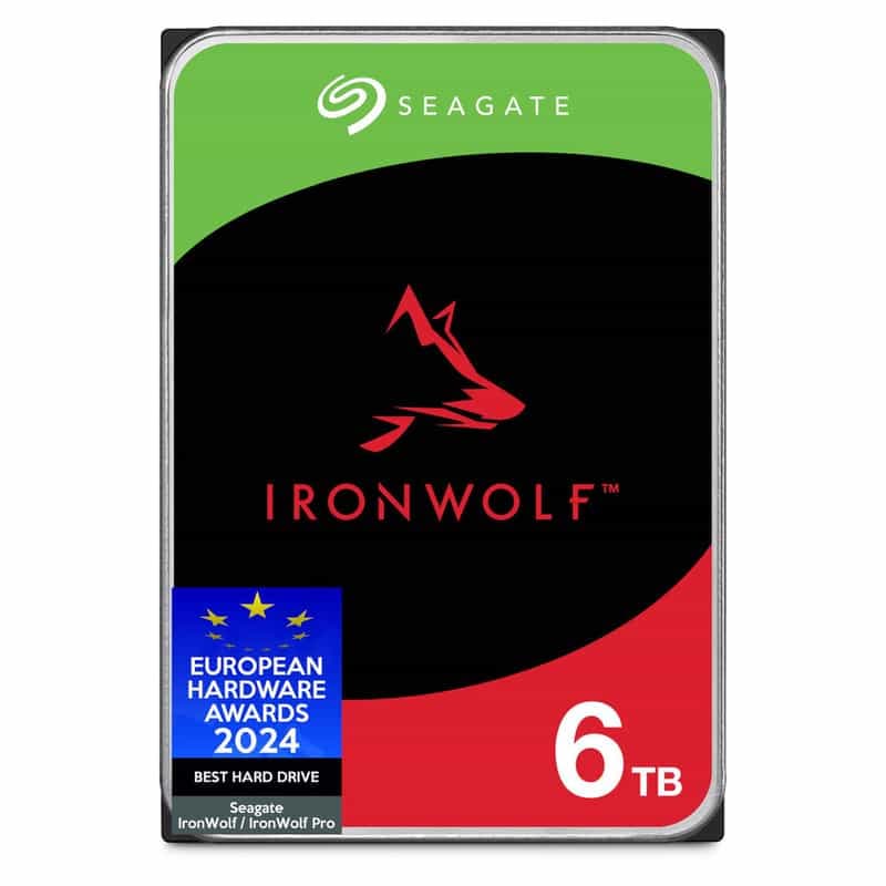 Disque dur NAS Seagate IronWolf - 6To, SATA 6Goit/s 7200 tr/min, 256 Mo de mémoire cache