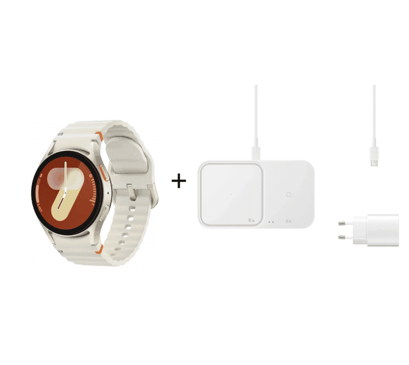 Offre Exclusive pour les Membres du Club : Kit Samsung Galaxy Watch 7 40mm BT + Chargeur Induction Duo