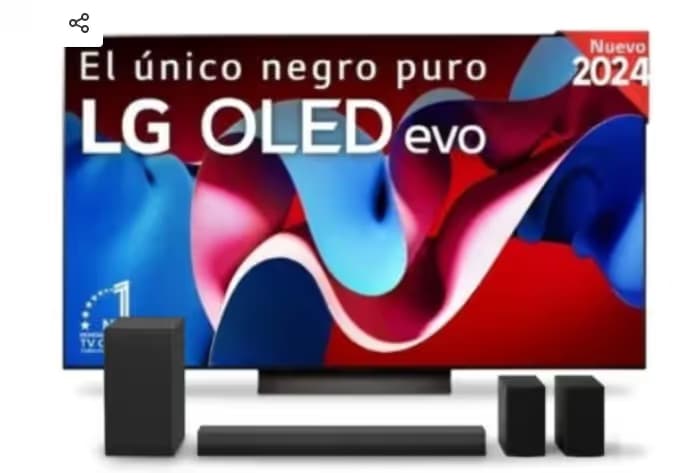 Téléviseur LG 77C46LA 77'' OLED evo AI UltraHD 4K HDR10 avec Barre de son LG S40TR