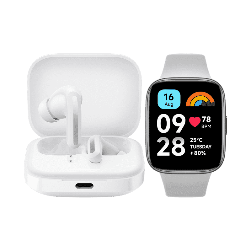 Ensemble Redmi Multimédia: Écouteurs sans fil Redmi Buds 5 + Montre connectée Redmi Watch 3 Active