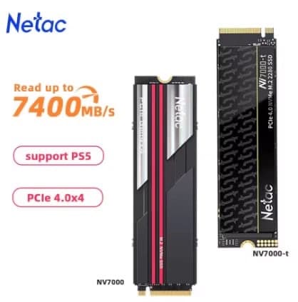 SSD Netac 7400 mo/s NVMe M2 2 To compatible PS5 🚀