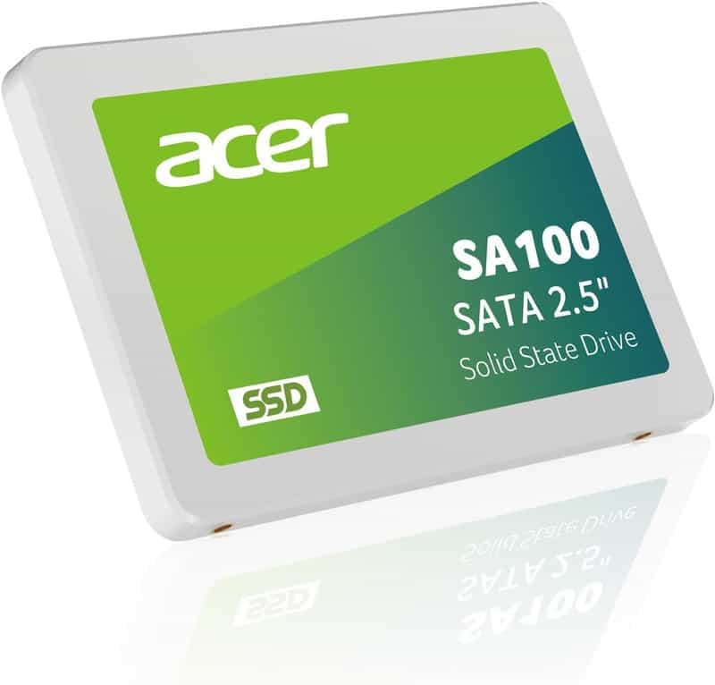 SSD Interne SATA 2,5" Acer SA100 - Offres à partir de 49,99€ pour 960 Go et 97,99€ pour 1920 Go