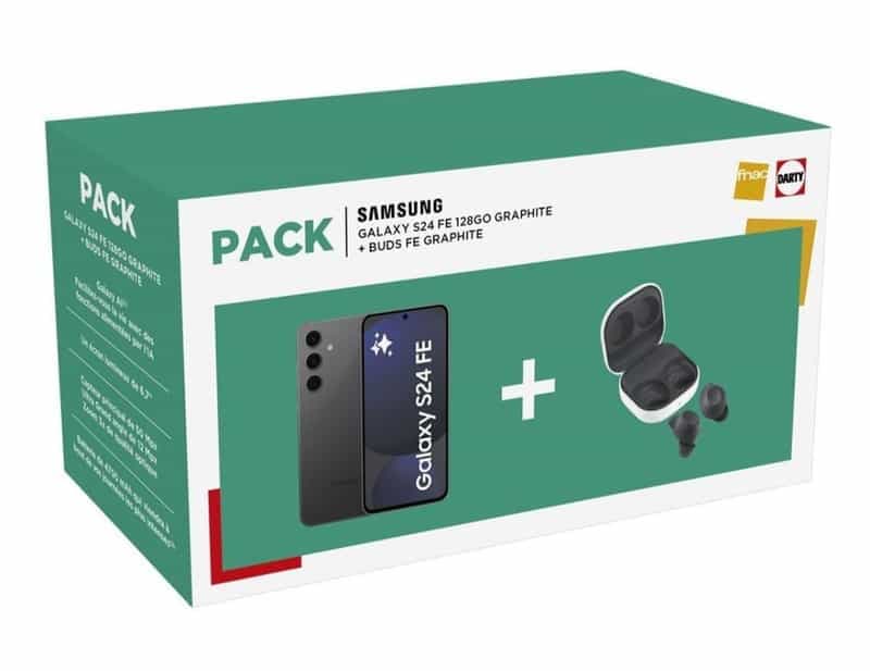 Code promo - Pack Samsung Galaxy S24 FE 128Go + Buds FE + 50€ de cagnotte (offre limitée)