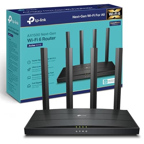 Routeur WiFi 6 TP-Link AX 1500 (Archer AX18) - Performances Ultraspeed pour Connecter Votre Maison
