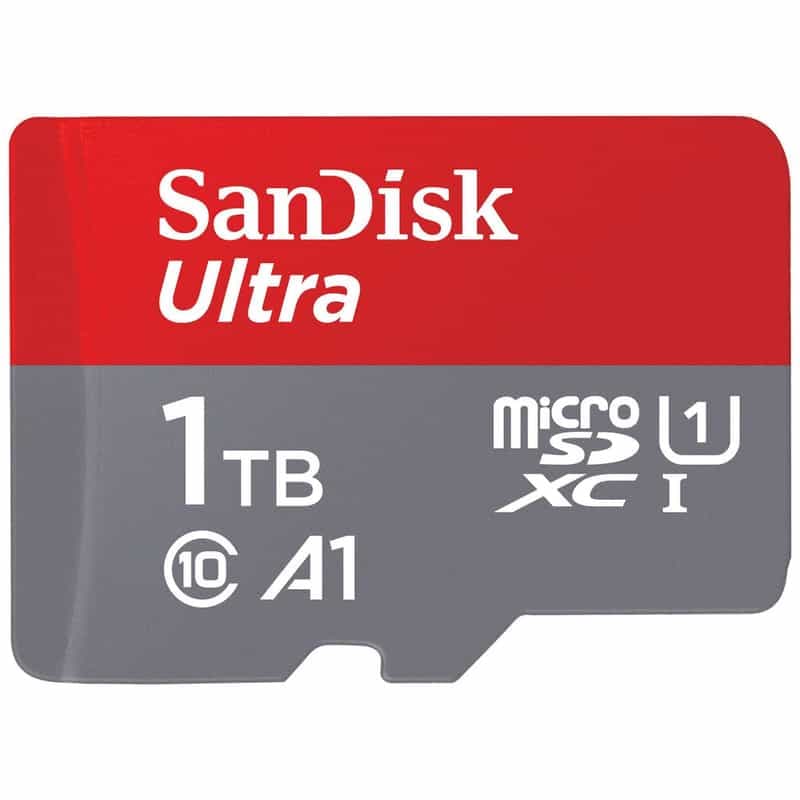 Carte Mémoire SanDisk Ultra microSDXC - 1To + adaptateur SD, UHS-I, jusqu'à 150 Mo/s 💿📱