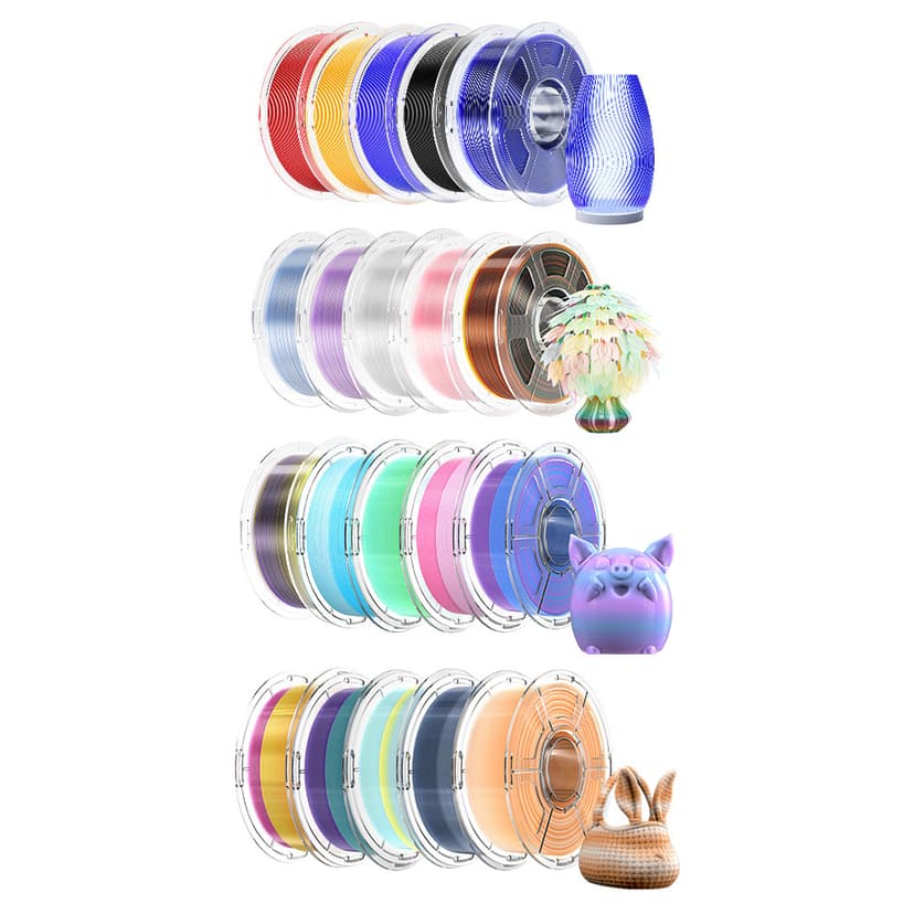 Code promo - Lot de 20 Bobines de Filaments PETG pour Impression 3D Haute Vitesse