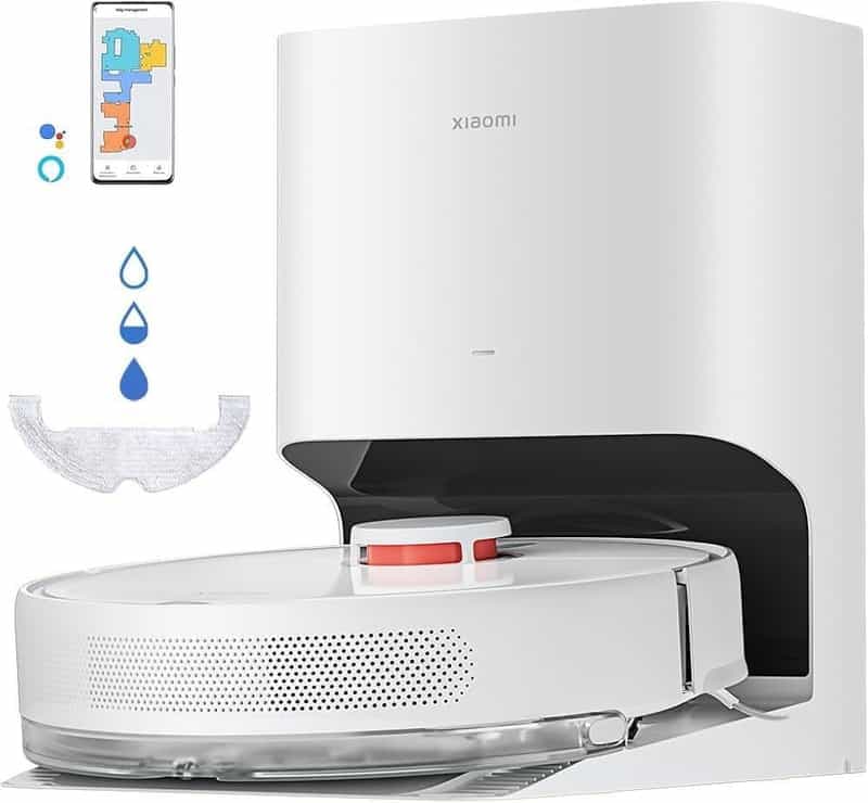 Robot aspirateur intelligent Xiaomi X10 Blanc avec station de recharge