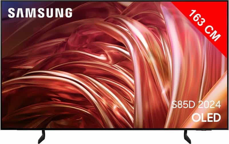 Téléviseur Samsung TQ65S85D OLED 65" (2024) - 4K, 120Hz, HDMI 2.1, OLED HDR, Dolby Atmos, FreeSync Premium, Smart TV