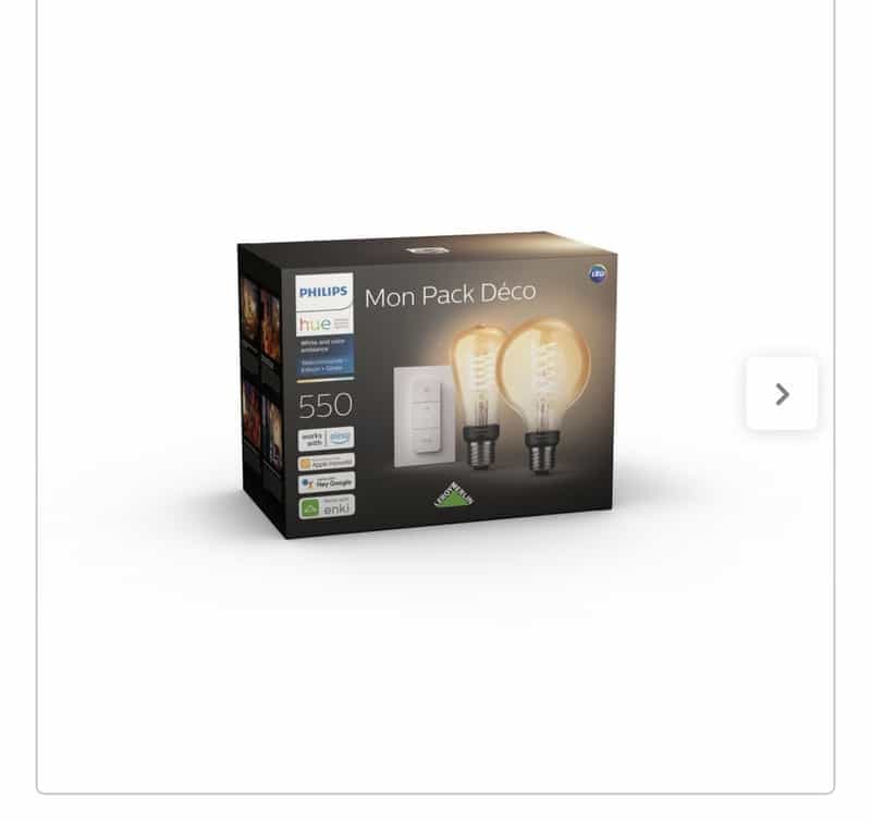 Pack de 2 ampoules connectées Philips Hue avec télécommande - Antibes (06)