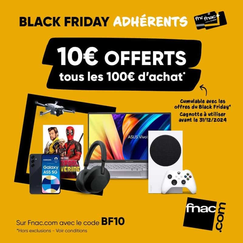 Offre spéciale adhérents: Obtenez 10€ sur votre compte fidélité pour chaque tranche de 100€ d'achats!