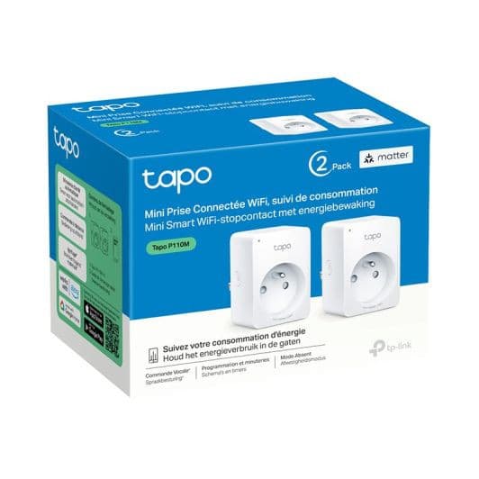 Pack de 2 prises connectées Wifi Tapo P110M avec suivi de consommation