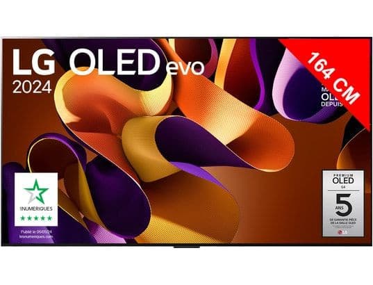 Téléviseur LG OLED65G4 65" - Qualité d'image impressionnante, 4K UHD, Fluidité 144Hz, Son immersif