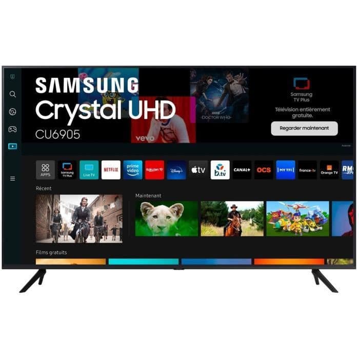 Téléviseur Samsung 50", 4K UHD, HDR, Smart TV - 50CU6905