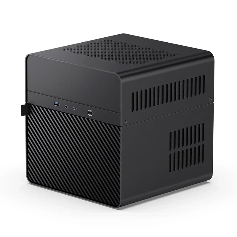 Code promo - Boitier NAS Mini ITX Jonsbo N2 - Noir, 5 Ports SATA 3.5" + 1 Slot 2.5", USB C 3.2 Gen 2, Ventilateur 12015 Intégré