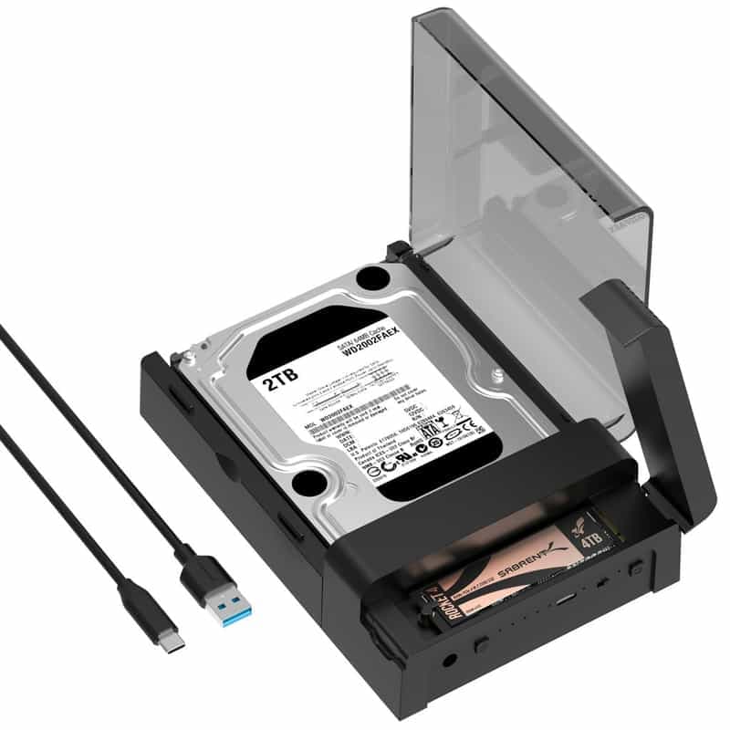 Code promo - Station d'accueil USB-C Sabrent pour SSD M.2 NVMe et SSD/HDD SATA