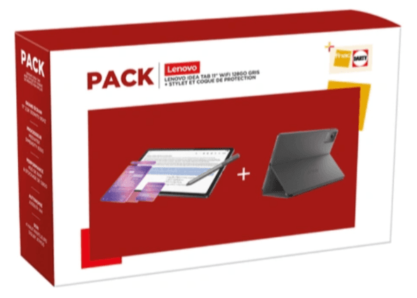 Lenovo Idea Tab 11" 128 Go : tablette + stylet + coque à prix réduit