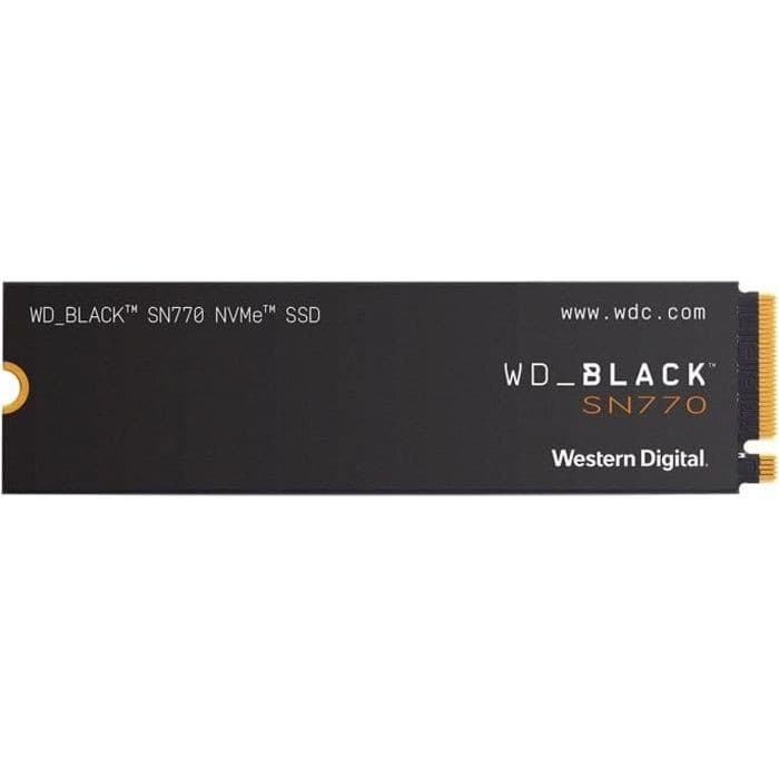 SSD Interne WD Black SN770 NVMe 2 To, M.2 2280 - Performances et Vitesse pour le Gaming
