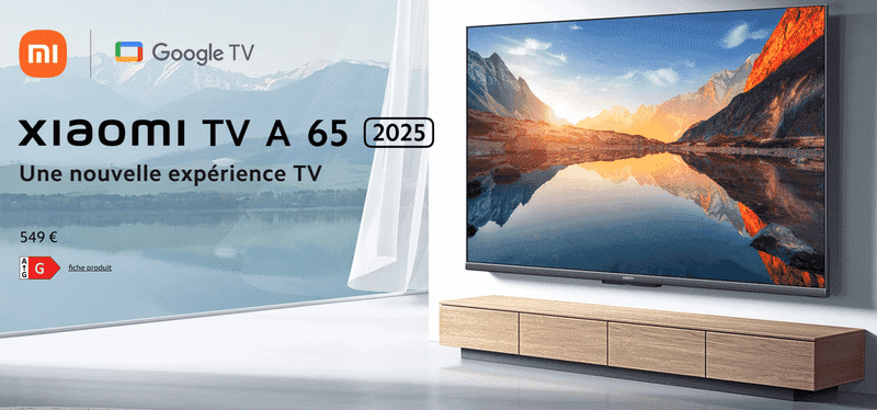 TV Xiaomi 65 pouces 2025 UHD - Dolby Vision et Google TV intégrés