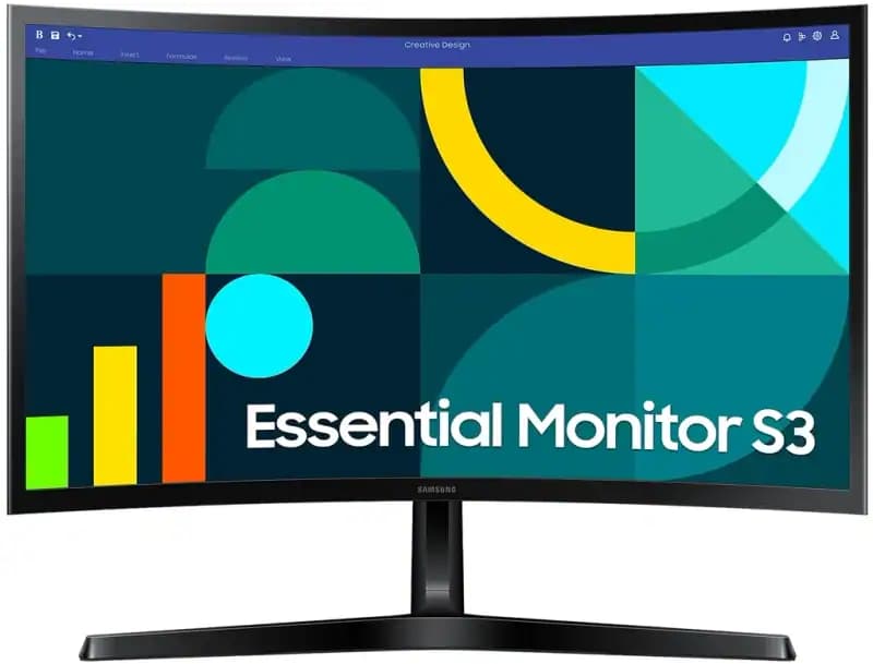 Écran PC 24" Samsung Essential Monitor S3 LS24D362GAUXEN - FHD, 100Hz, Dalle VA