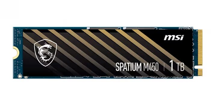 Disco Duro M.2 MSI SPATIUM M450 1TB PCIe 4.0 NVMe SSD