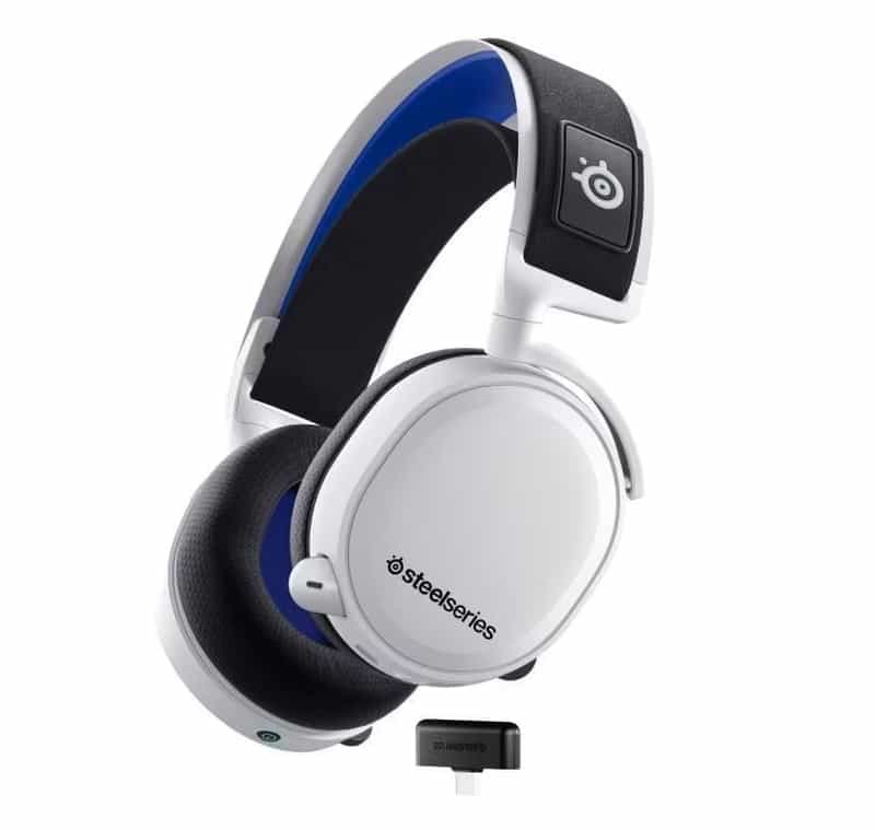 Casque sans fil Steelseries Arctis 7P+ pour PS4/PS5 - Blanc, Son Surround 7.1, Autonomie 30h