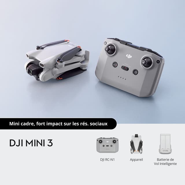 Drone DJI Mini 3 RC-N1 reconditionné