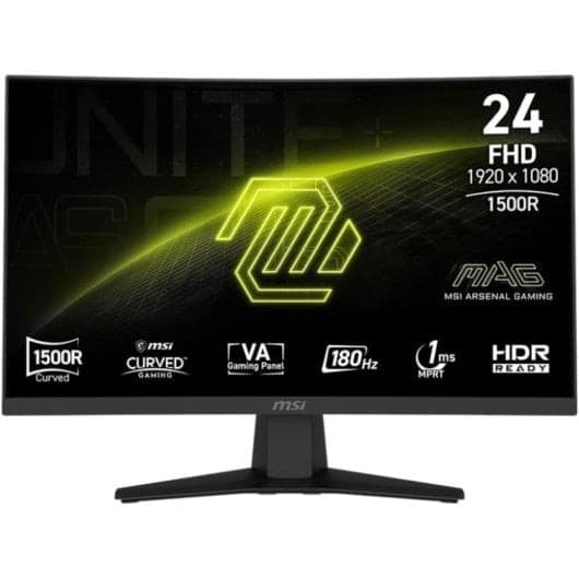 Écran gaming incurvé 23,6" MSI - Full HD 180Hz et FreeSync