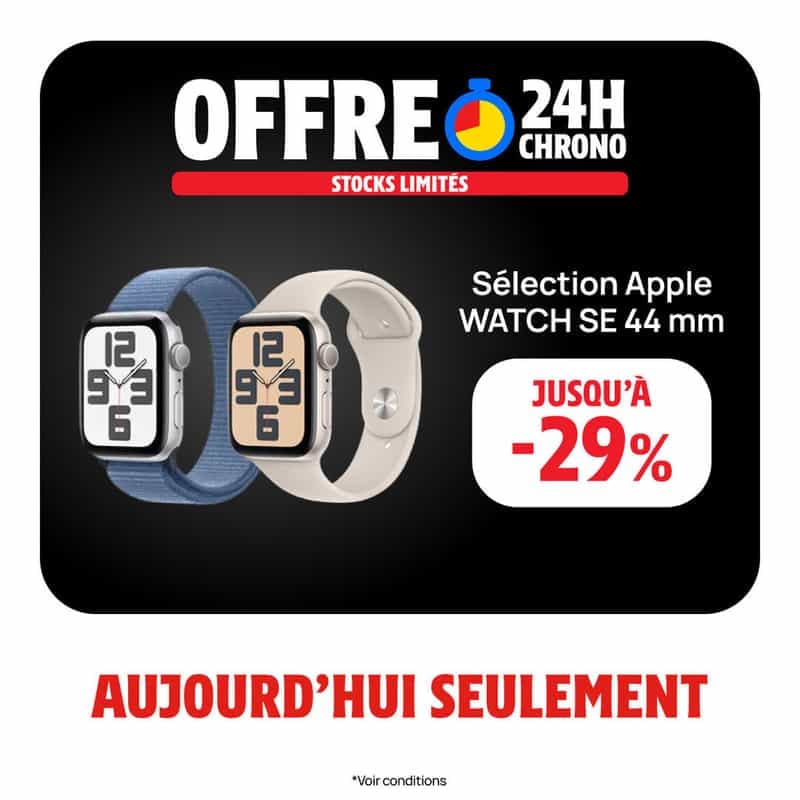 Découvrez la montre connectée Apple Watch SE (2e génération) - 44 mm, de nombreuses options de couleurs