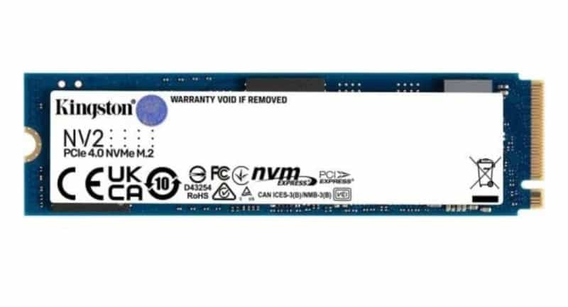 SSD Kingston NV2 1 To NVMe PCIe 4.0 Gen 4x4