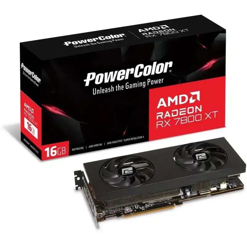 Carte Graphique AMD Radeon RX 7800 XT Powercolor pour le Jeu Ultyme!