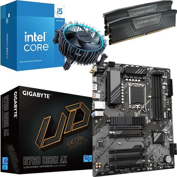 Code promo - Kit evo Core i5 14400F + B760 DS3H AX + 32 Go