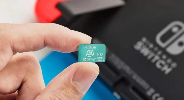Carte microSDXC 512 Go officielle pour Nintendo Switch